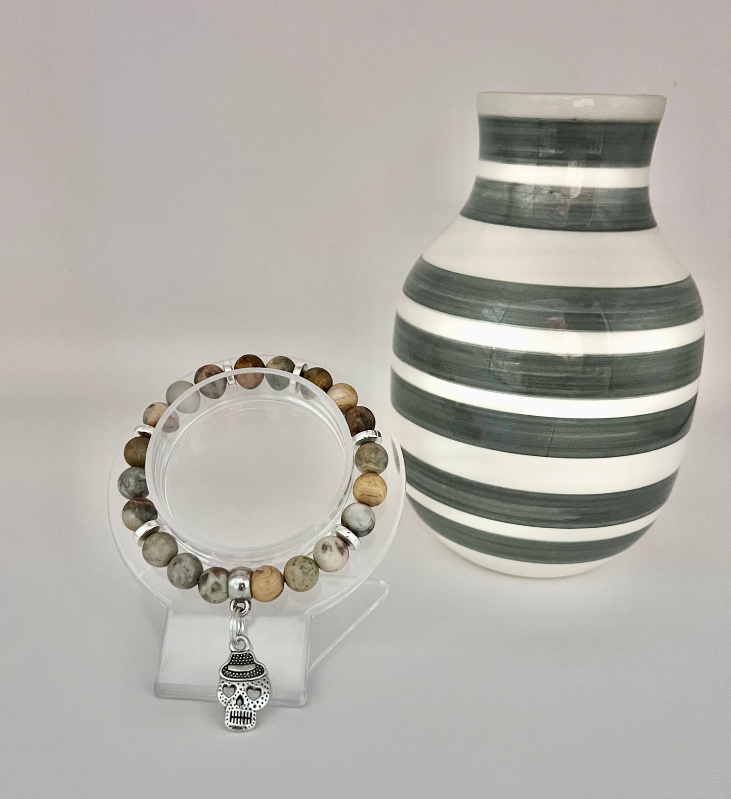Catrin (Skull) Bracelet / Semi-Precious Stones